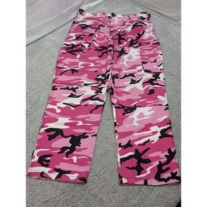 Rothco Pink Camo BDU Cargo Pants 36x31 Baggy Skater Hip Hop Y2K Streetwear